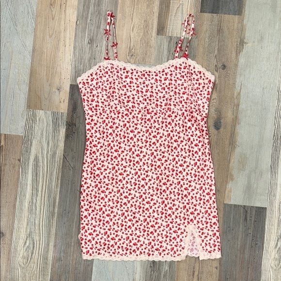 wild fable Dresses & Skirts - Cherry Lace Trim Slip Dress
